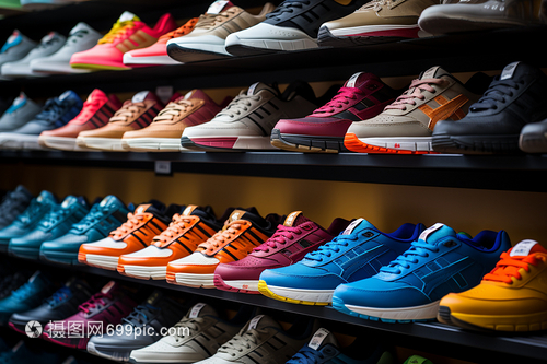 活力绽放 彩色运动鞋的潮流展示与零售新风尚